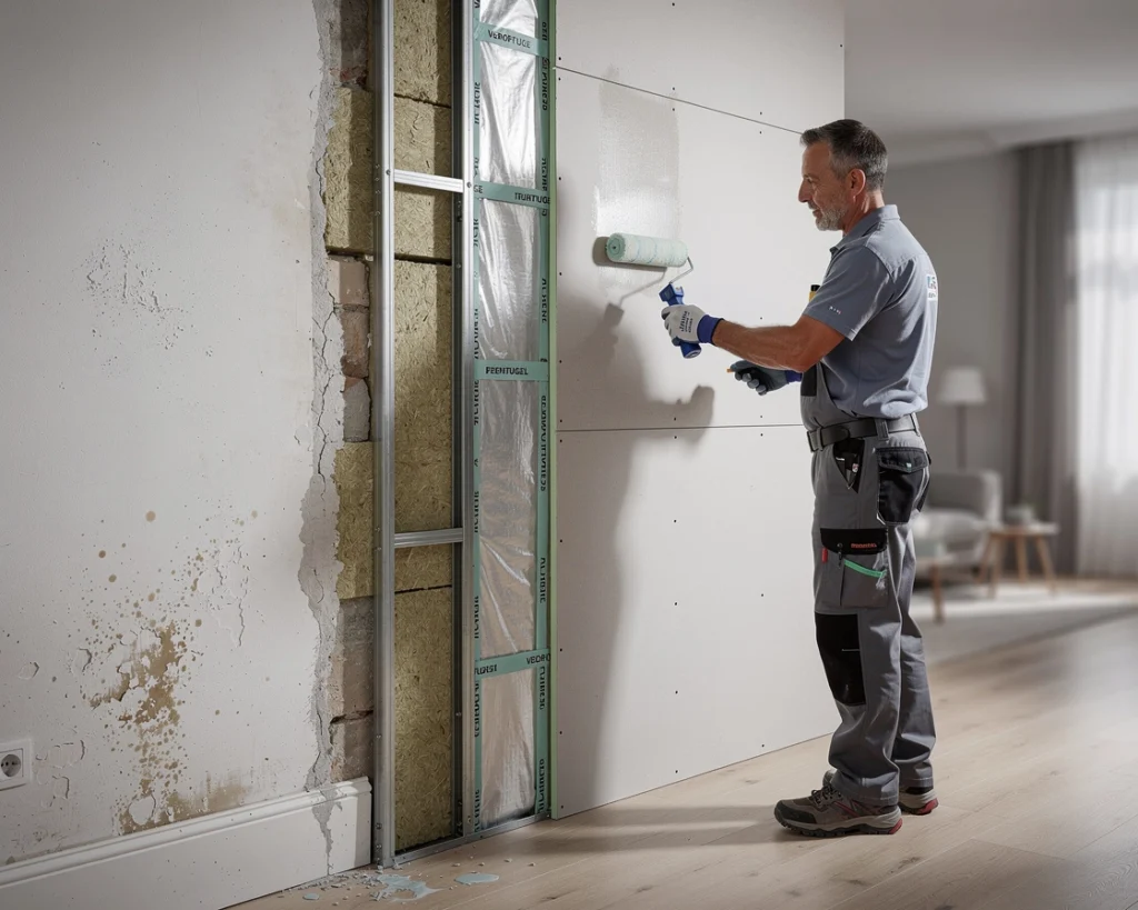 isoler un mur intérieur humide